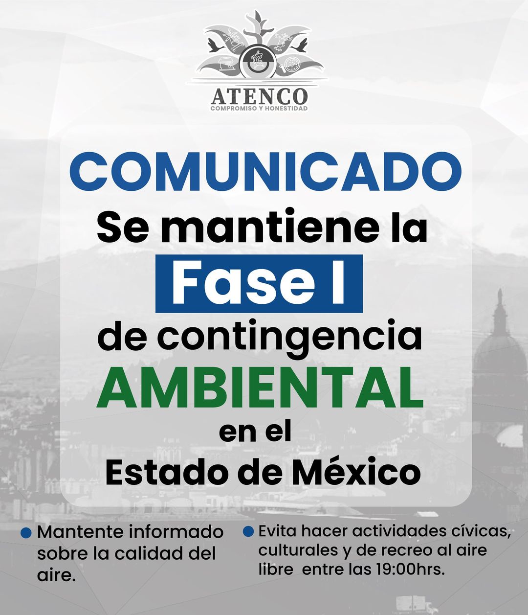 CONTINUA LA CONTINGENCIA AMBIENTAL