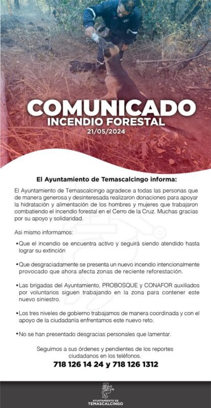 Comunicado 2 PrevenirEsMejorQueCombatir NoALaQuemaIlegal Temascalcingo scaled