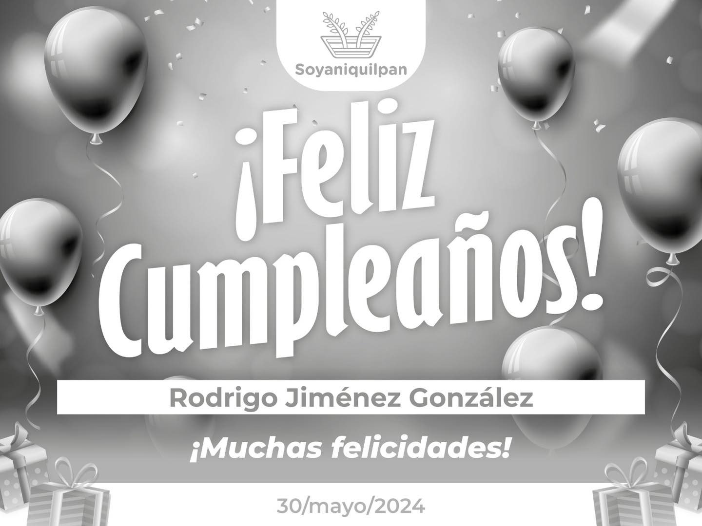 Extendemos una felicitacion a nuestro companero Rodrigo Jimenez Gonzalez con