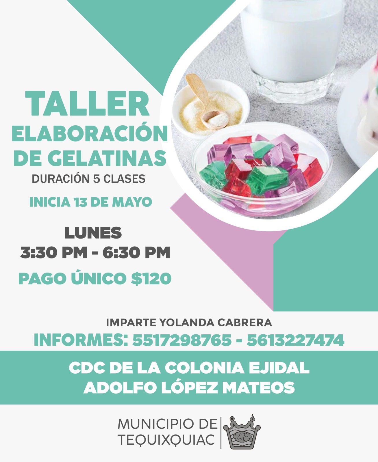 Inscribete a los proximos talleres que daran inicio en este