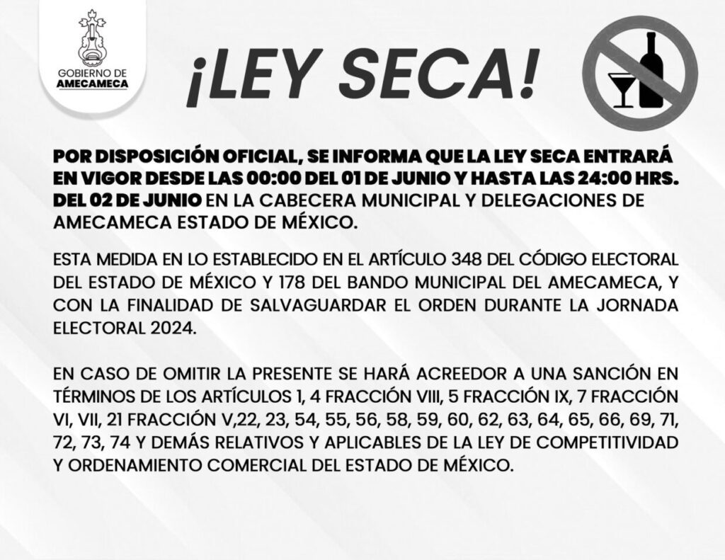 Ley seca.