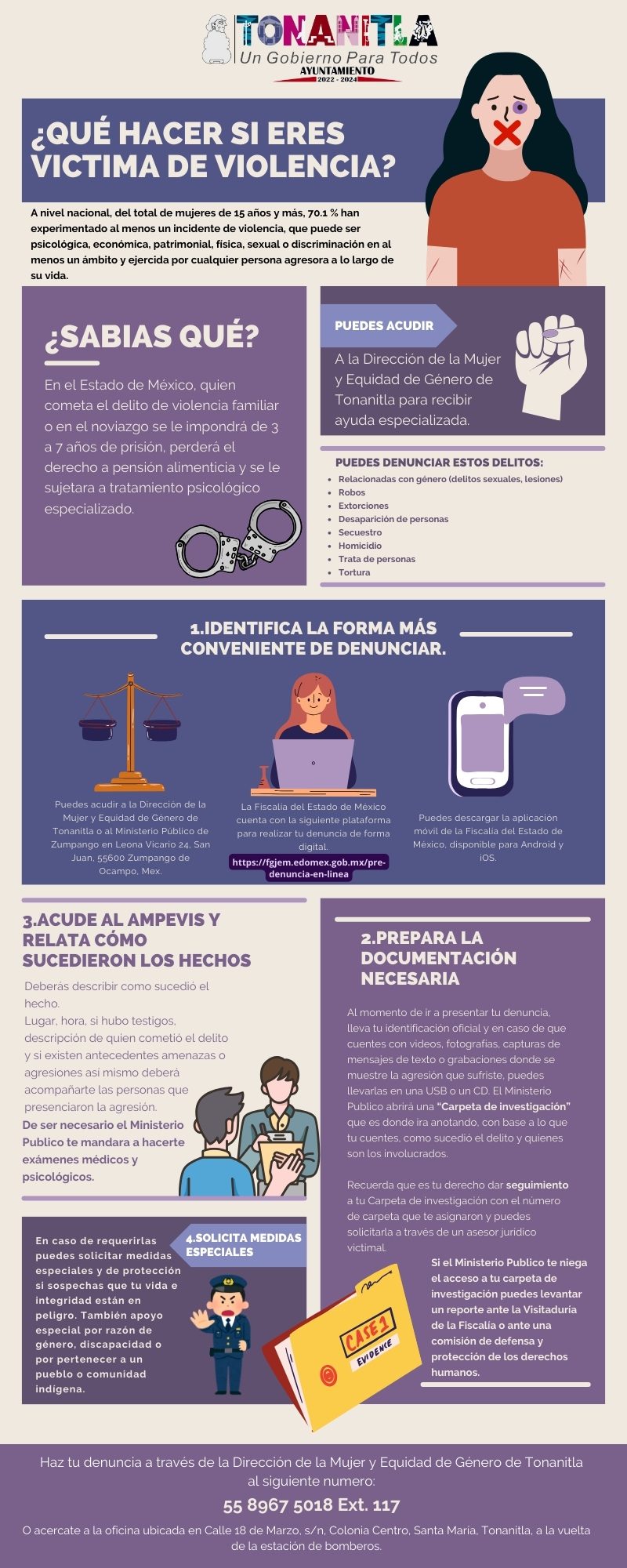 La direccion de Mujer y Equidad de Genero te comparte