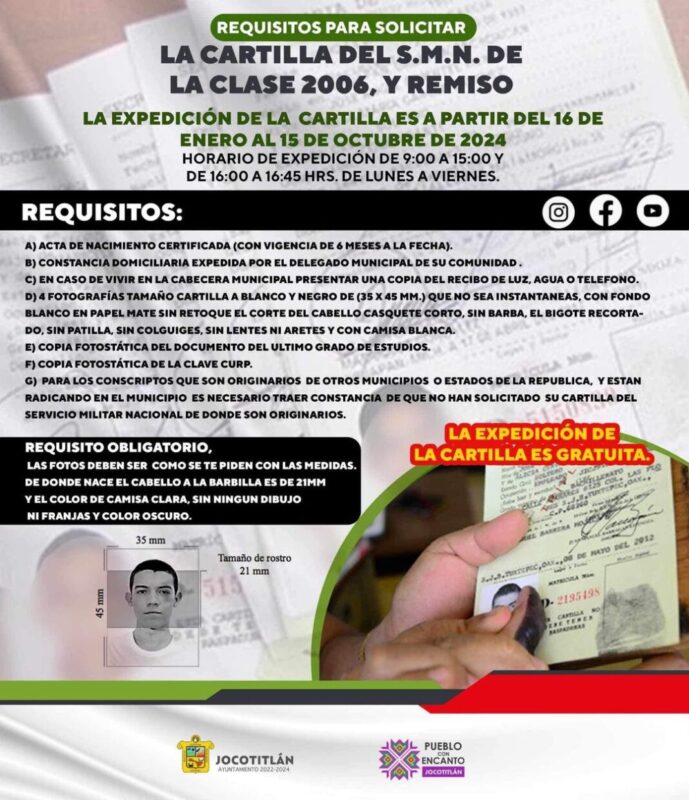 Les compartimos esta información importante para todos los jóvenes de Jocotitlán