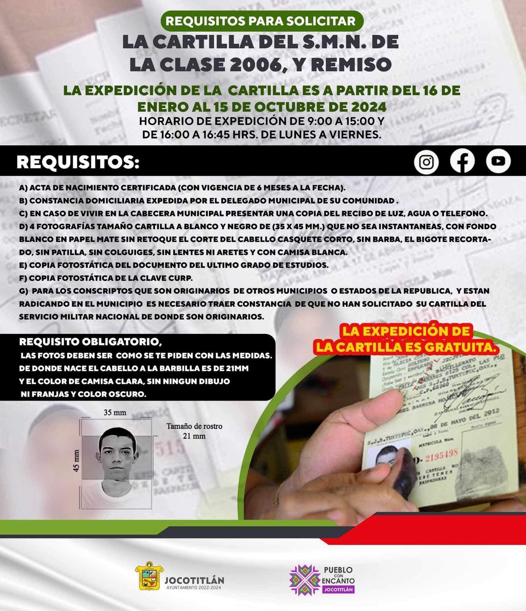 Les compartimos esta informacion importante para todos los jovenes de