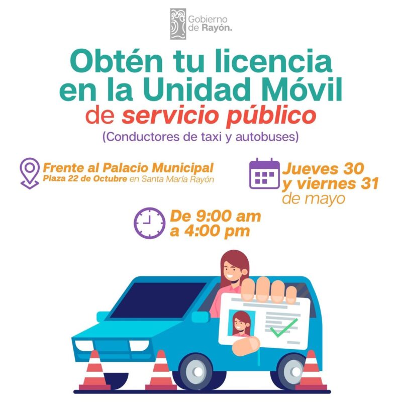 Obten tu licencia de SERVICIO PUBLICO