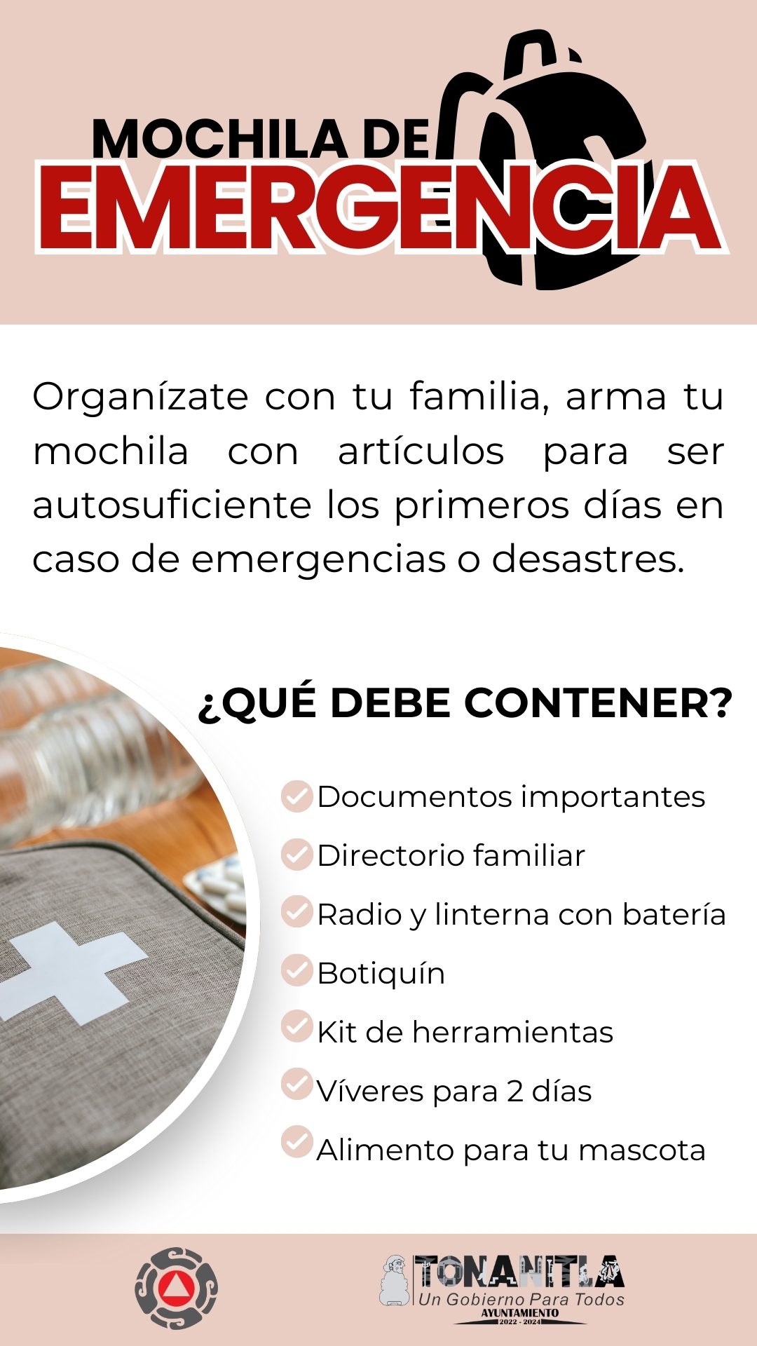 Para enfrentar de buena forma la emergencia ocasionada por una