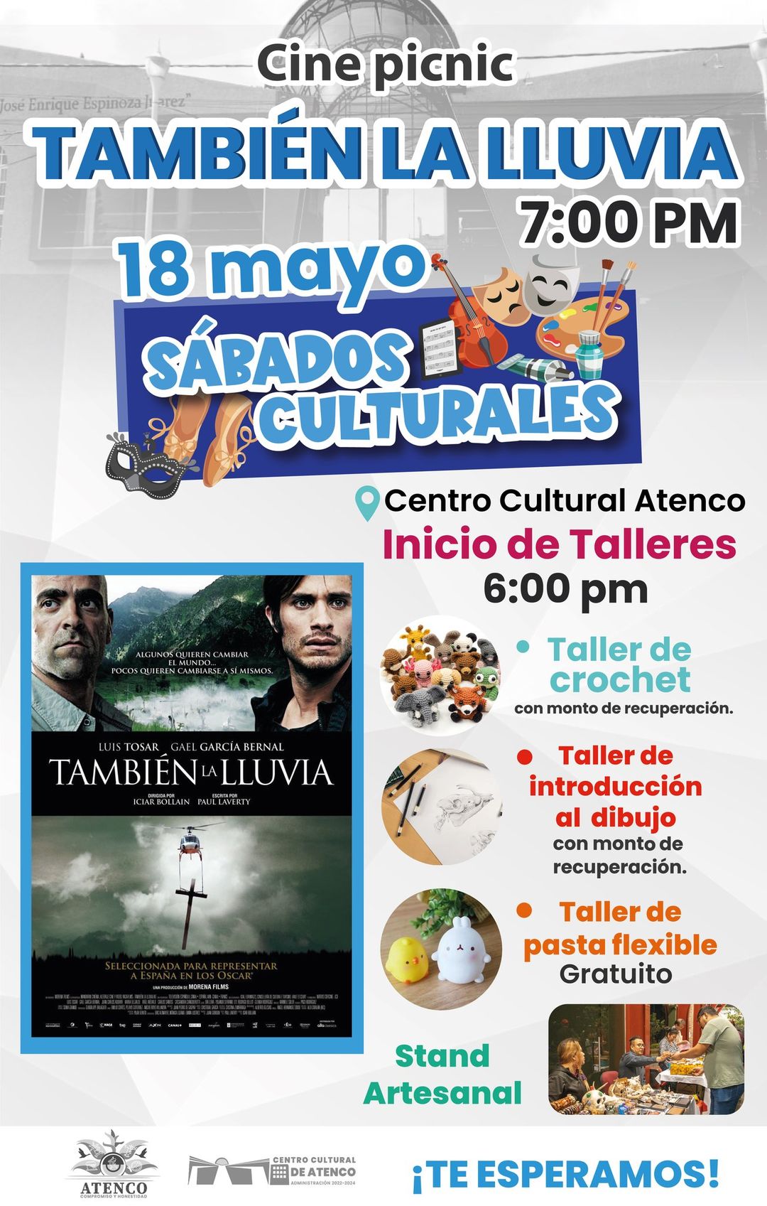 Te esperamos este sabado 18 de mayo a las 6