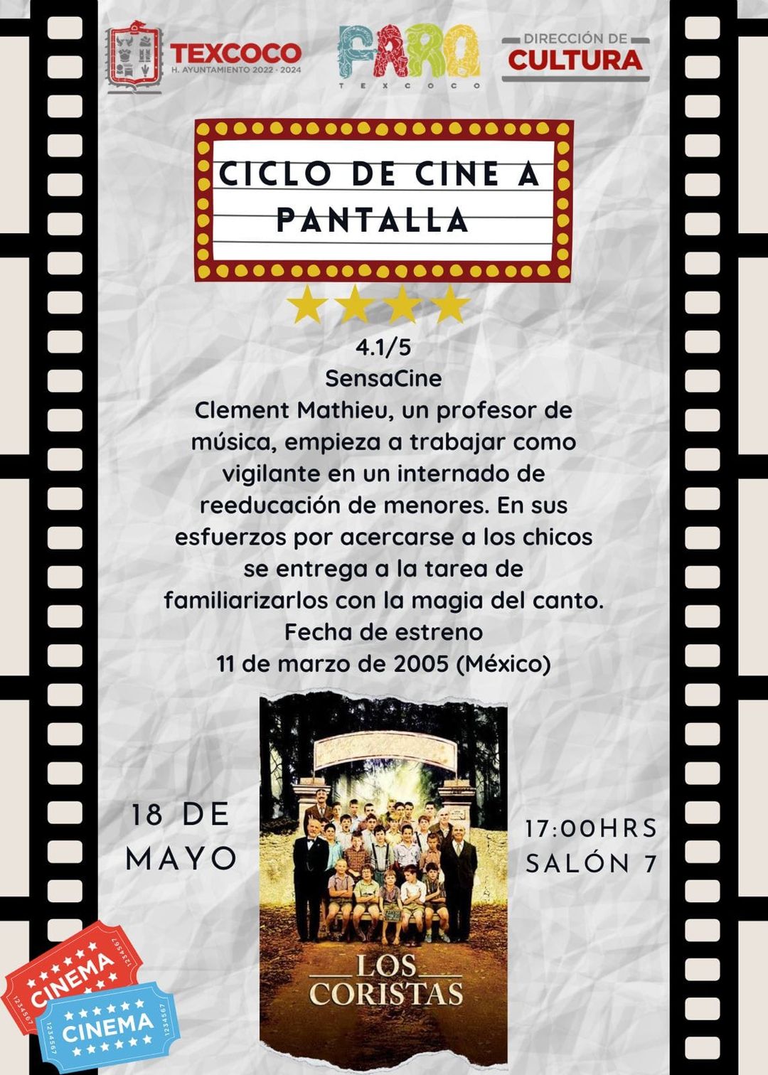 Te esperamos manana en el Ciclo de Cine a Pantalla