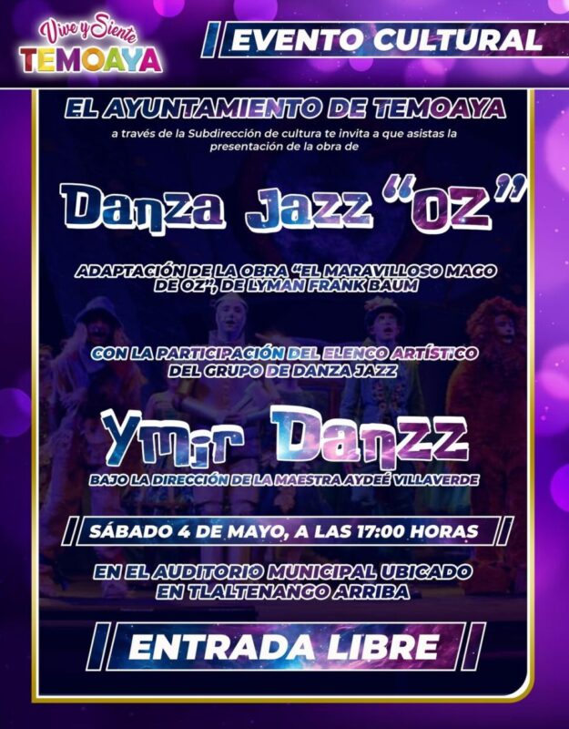 Te invitamos a la obra de danza jazz Oz la scaled