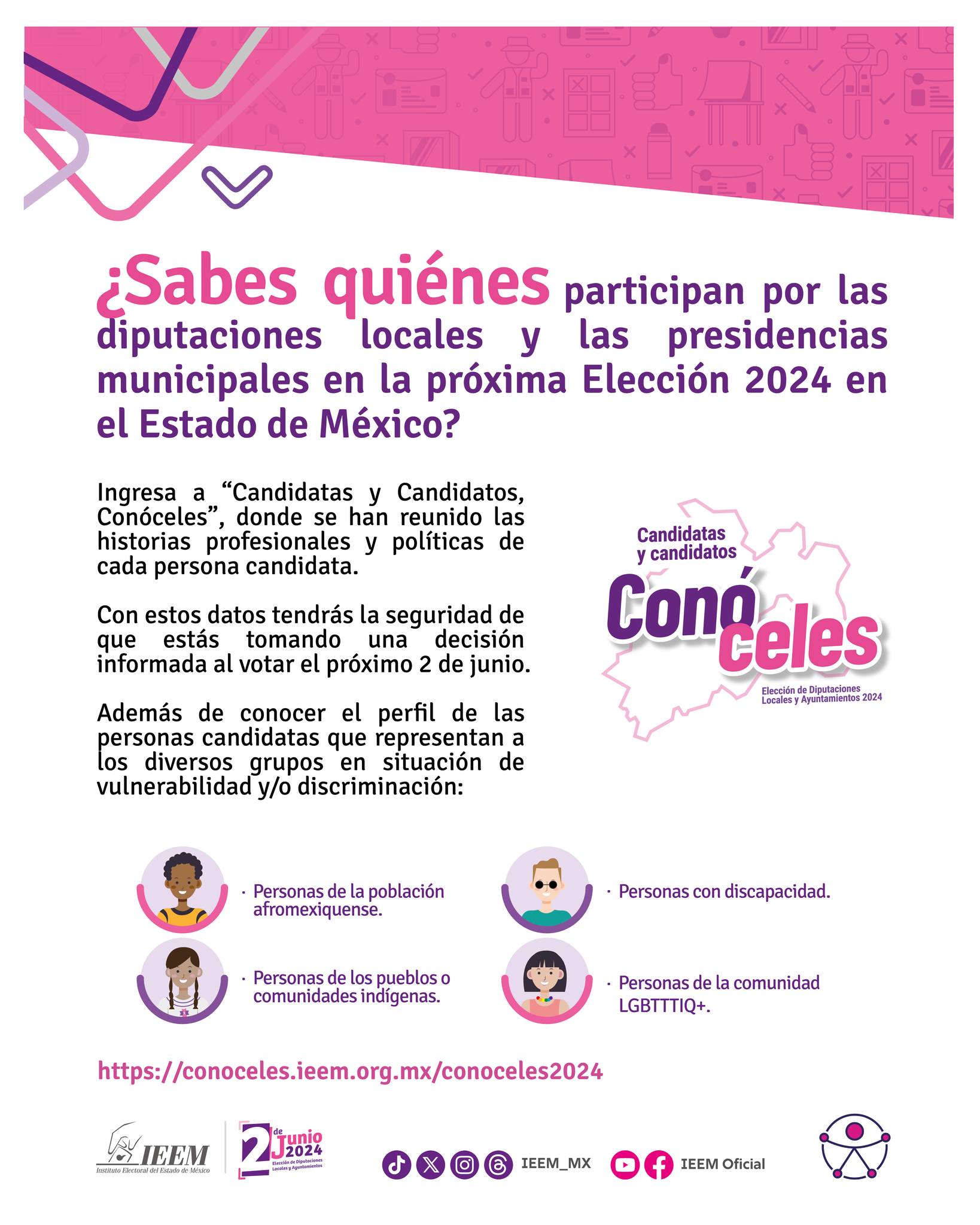 Visita Candidatas y Candidatos Conoceles y consulta quienes son tus