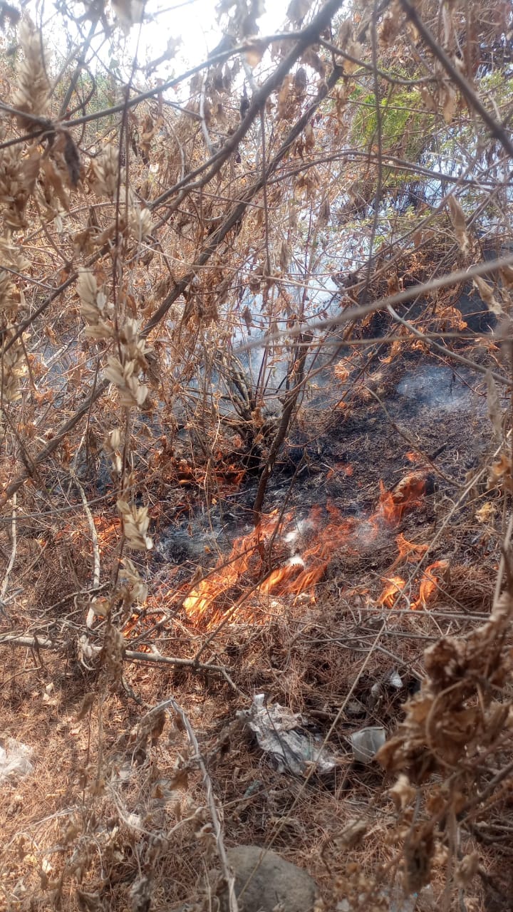 se registran dos incendios calle America barrio Santa Gertrudis y