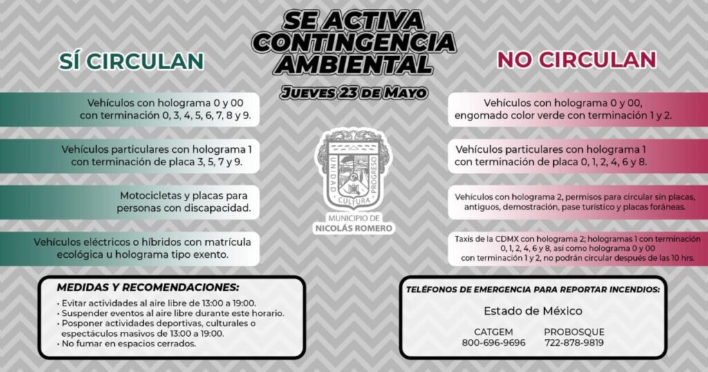 ¡Alerta Manana 23 de Mayo entra en vigor contingencia ambiental scaled