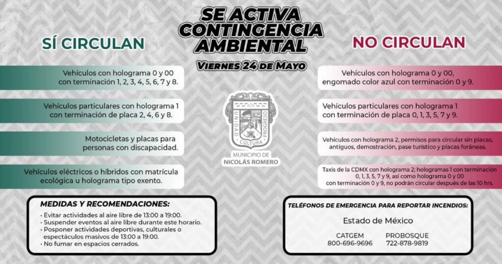 ¡Aviso Contingencia Ambiental hoy 24 de Mayo Toma medidas para scaled