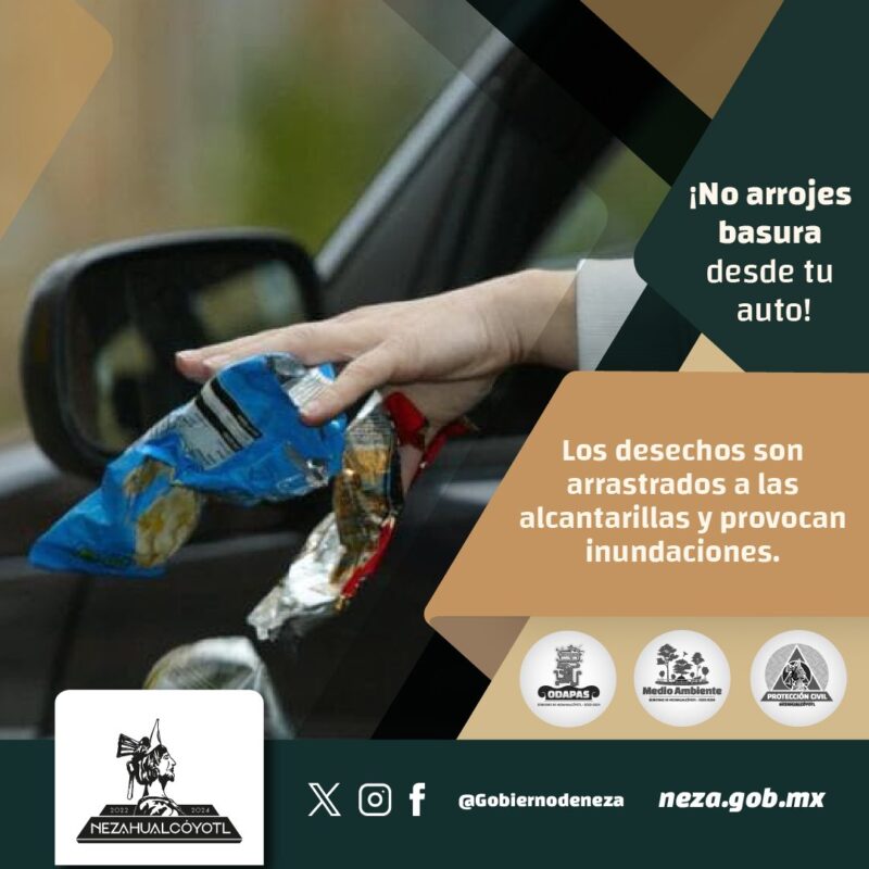 ¡Ayúdanos a mantener limpia nuestra ciudad! No tires basura en las calles #Veci