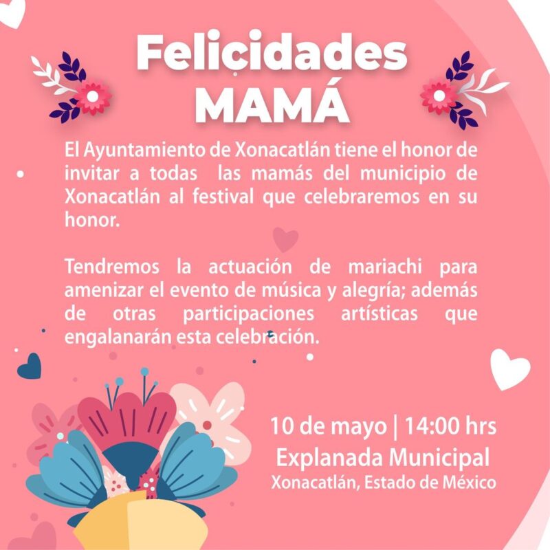 “¡Celebremos el amor que nos une! Únete al Ayuntamiento de Xonacatlán para feste