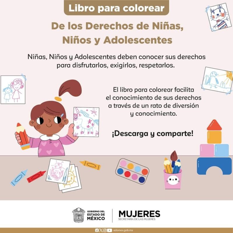 ¡Descarga y comparte El libro para colorear de los derechos