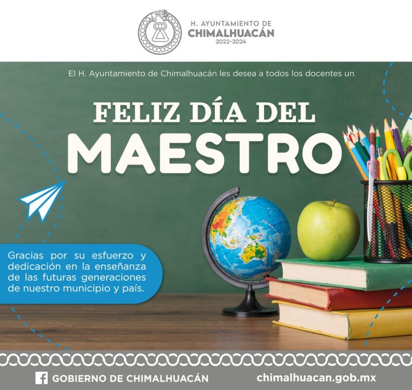 ¡Feliz Día del Maestro a todos los docentes de México!
