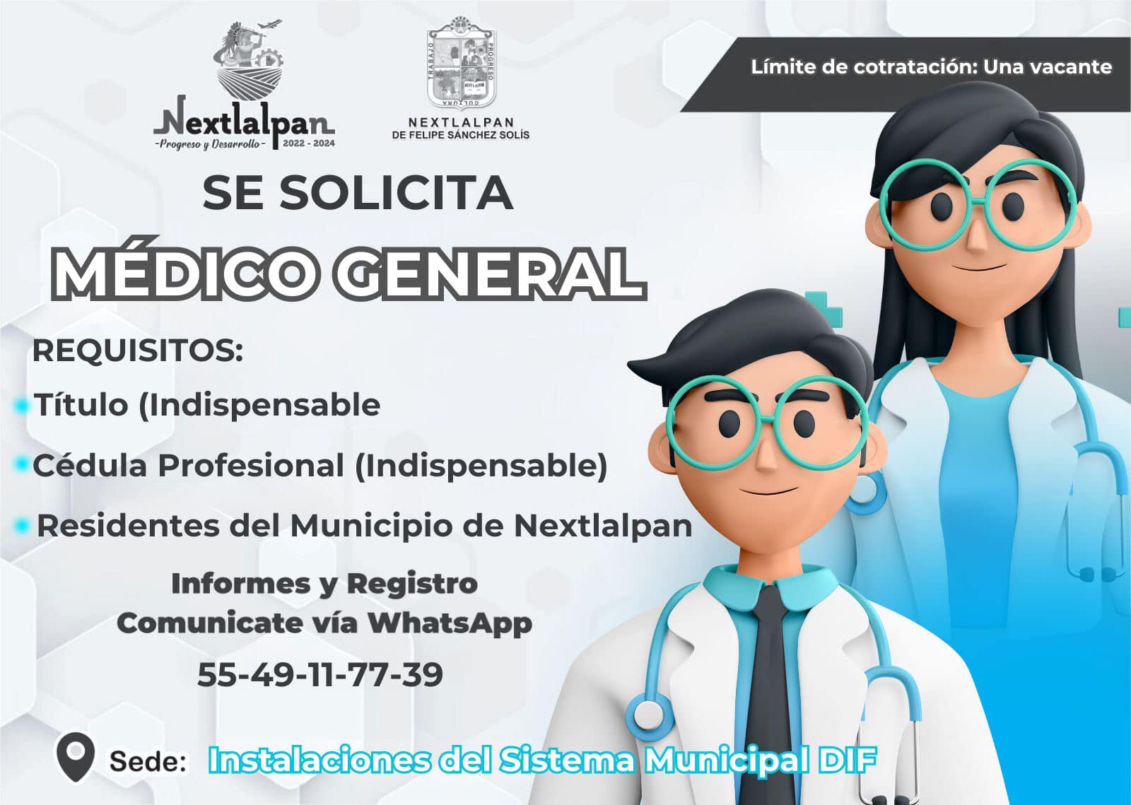 ¡Solicitamos Medico General