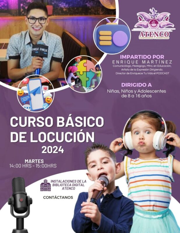 ¡Te invitamos al curso básico de locución 2024! Impartido por Enrique Martínez,