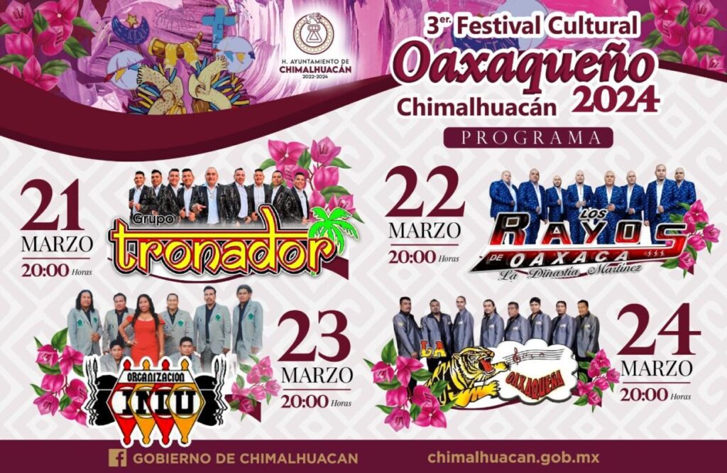 ¡Tercer Festival Oaxaqueño 2024 en Chimalhuacán!