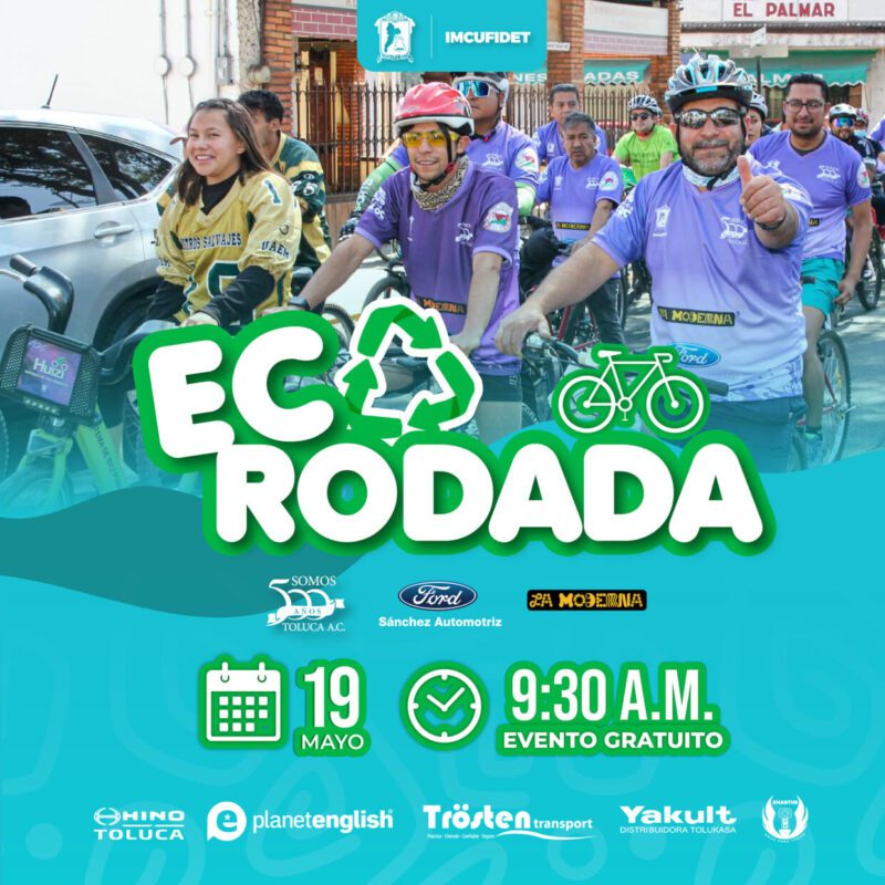 ¡Únete a nuestra “Ec Rodada” y contribuye a una #Toluca más saludable y ecológi