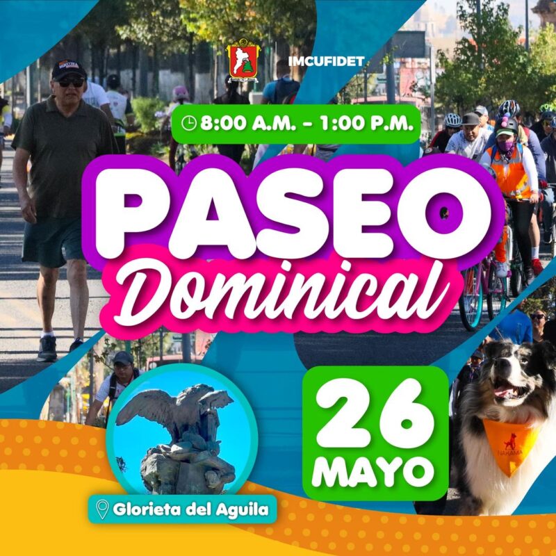 ¡Vive una mañana deportiva en nuestro #PaseoDominical! Ven y disfruta de un r