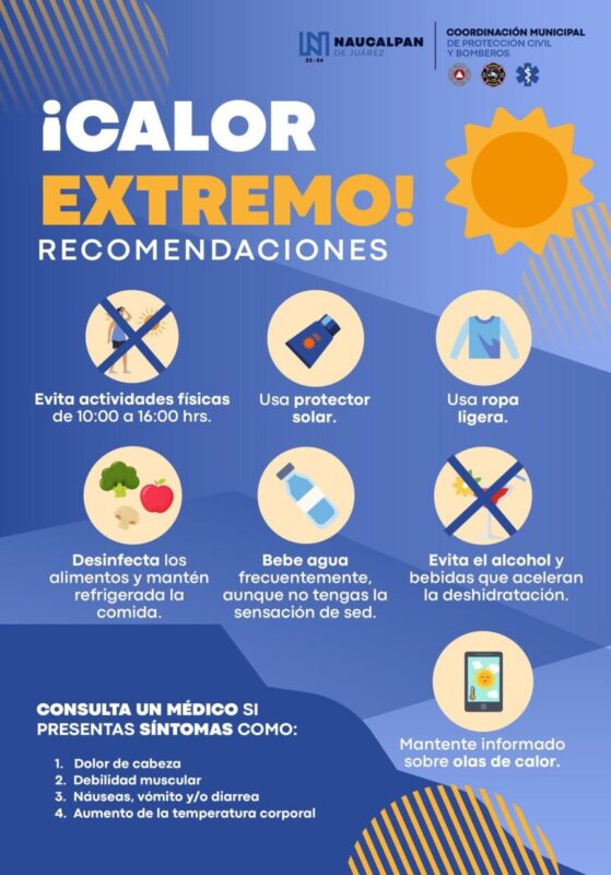 ¿Calor extremo Temperaturas mayores a 30 grados centigrados pueden ser scaled