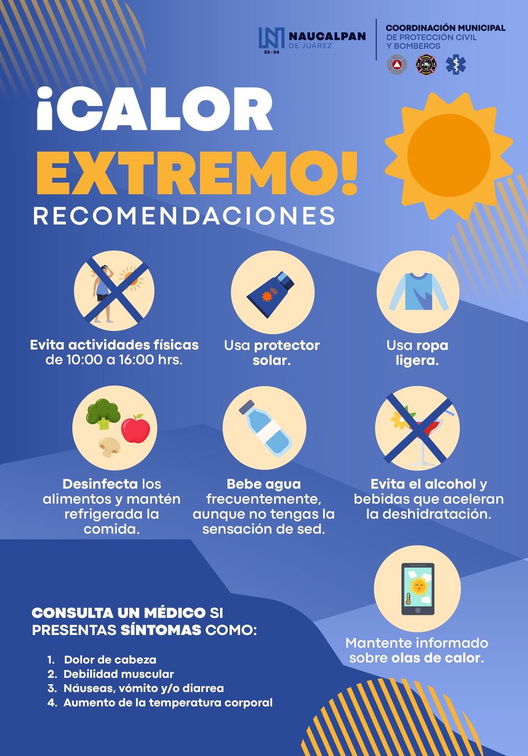 ¿Calor extremo Temperaturas mayores a 30 grados centigrados pueden ser