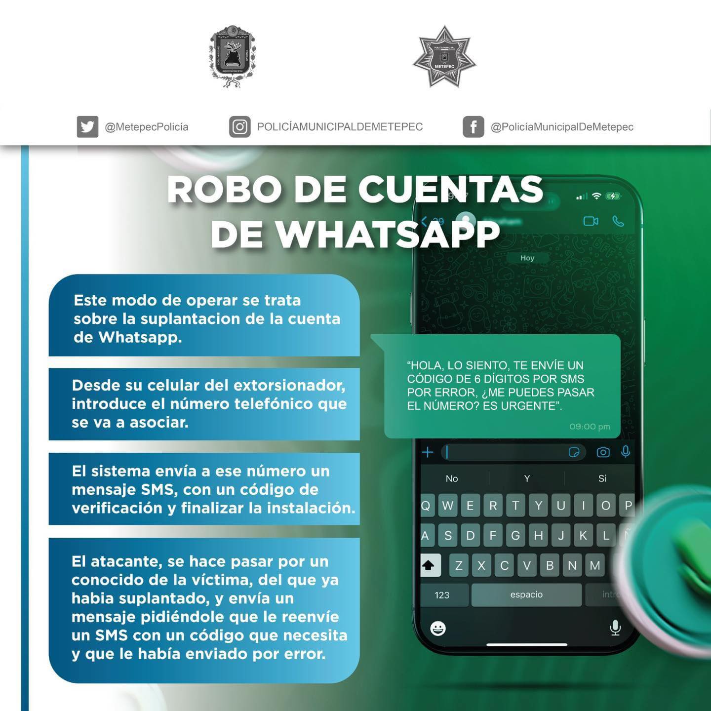 ¿Sabes como opera el robo de cuenta de WhatsApp Te