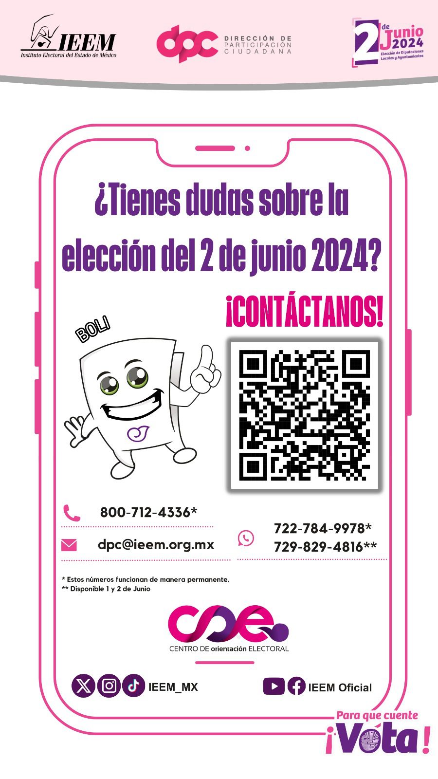 ¿Tienes dudas sobre la eleccion del 2 de junio