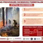 Evita sanciones y no provoques incendios forestales Te brindamos los