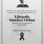 Nuestras más sinceras condolencias por el sensible fallecimiento de Eduardo