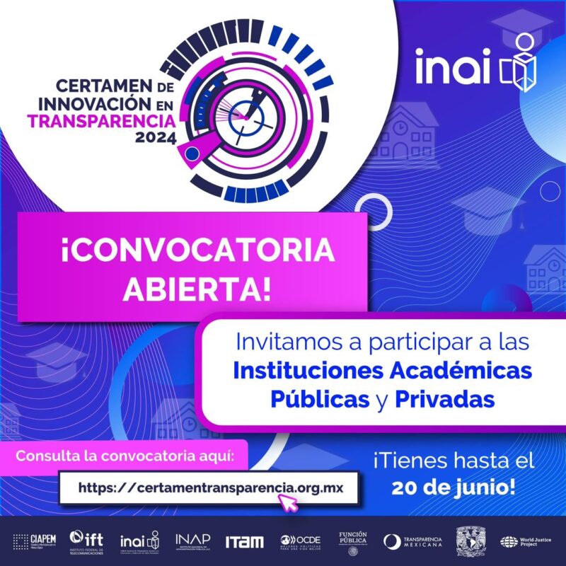 1717458536 INAI Ya puedes consultar la convocatoria para el Certamen de