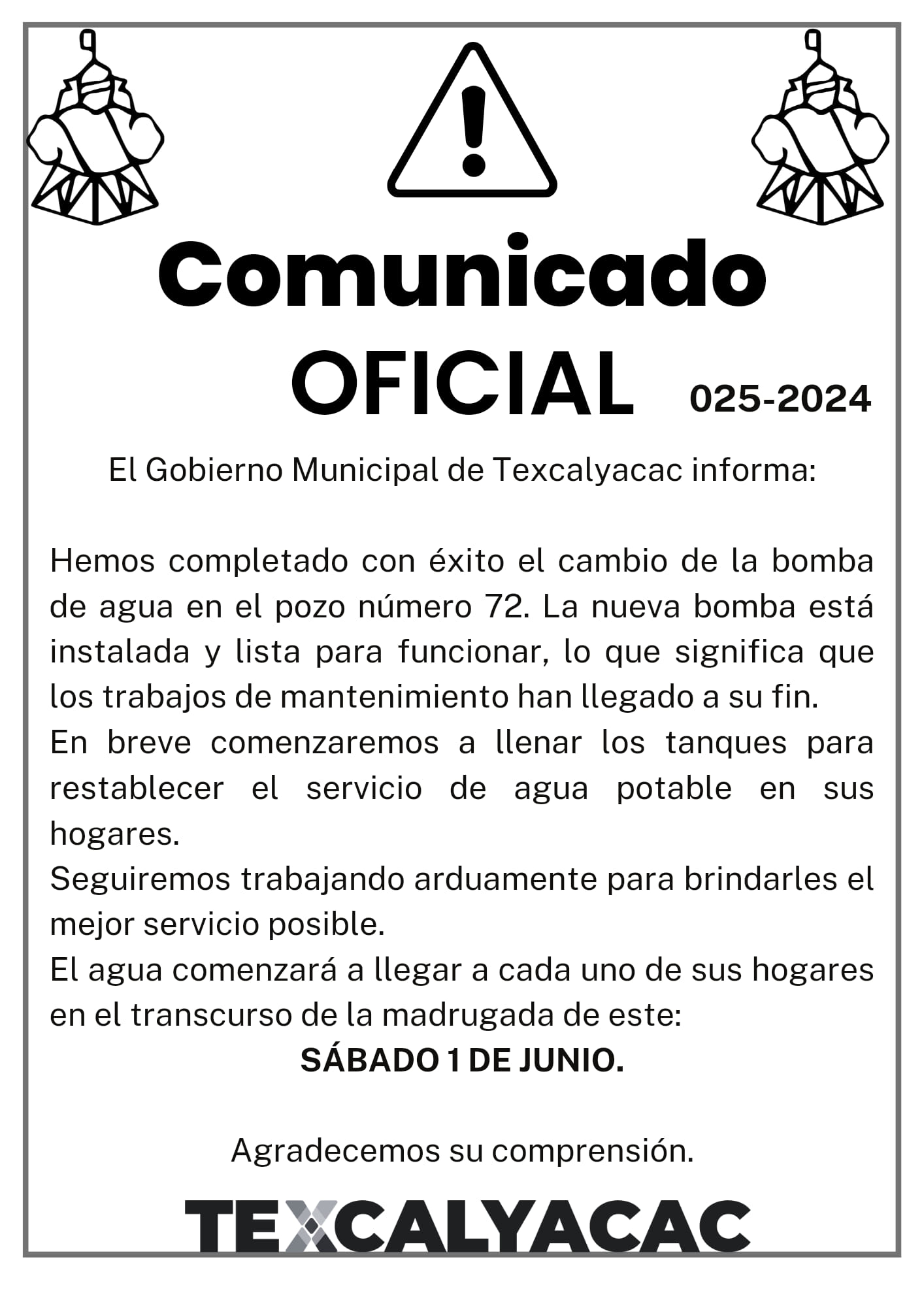 COMUNICADO OFICIAL