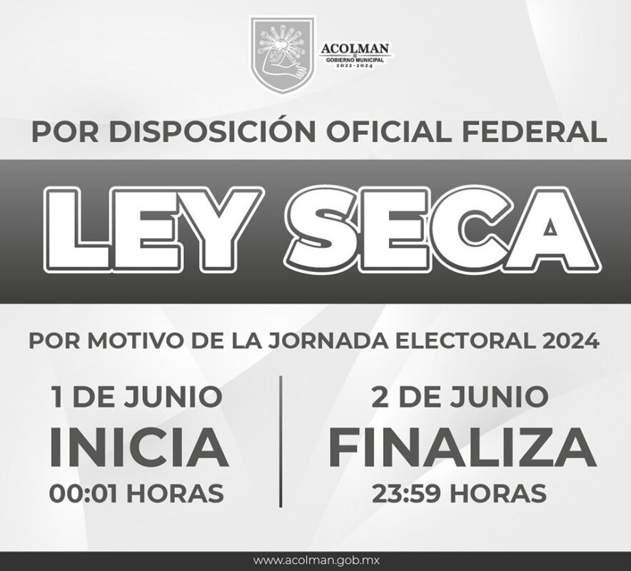 Ley seca en Ecatepec y Toluca por Elecciones 2024