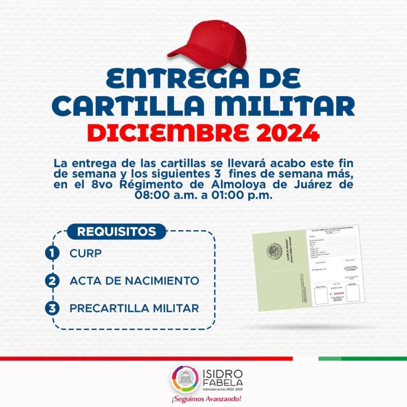 IMPORTANTE 𝗘𝗡𝗧𝗥𝗘𝗚𝗔 𝗗𝗘 𝗖𝗔𝗥𝗧𝗜𝗟𝗟𝗔 𝗠𝗜𝗟𝗜𝗧𝗔𝗥