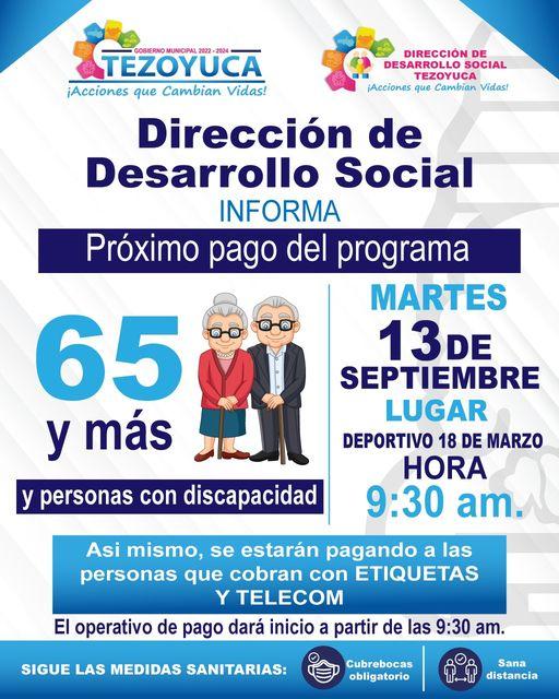 1663011278 Este proximo 13 de septiembre se llevara el pago del