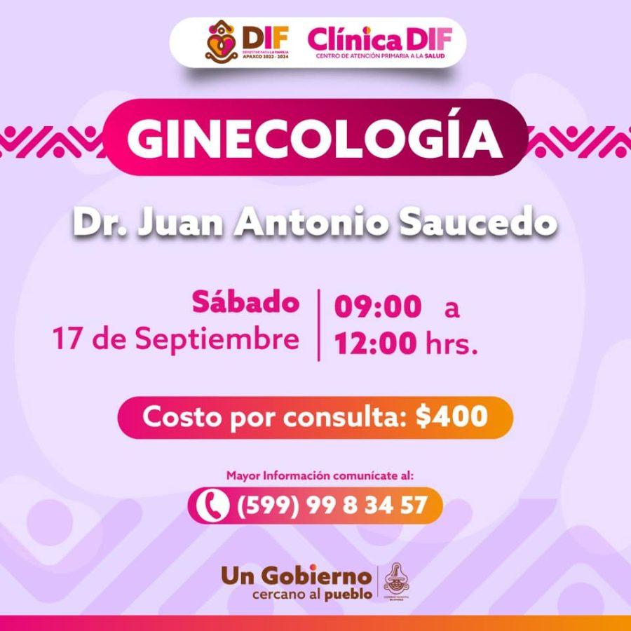 1663024350 GINECOLOGIA UROLOGIA CARDIOLOGIA Y PEDIATRIA EN LA CLINICA DIF