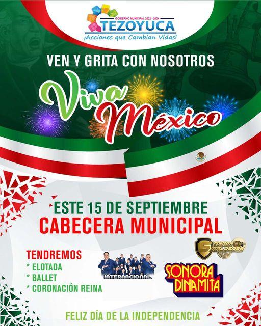 ¡ESTE 15 DE SEPTIEMBRE GRITA VIVA MEXICO