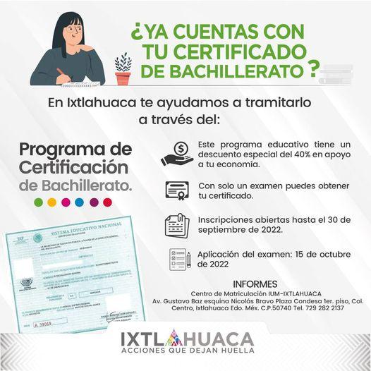 ¡Obtener tu certificado de bachillerato es facil nosotros te ayudamos