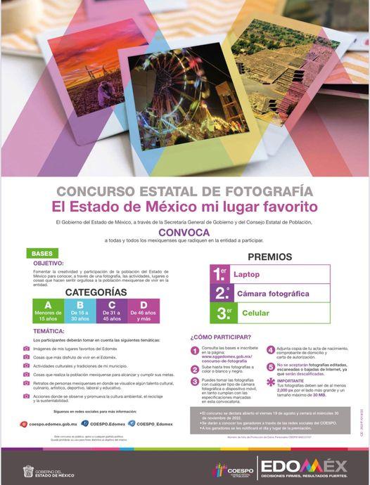 1667406447 Les invitamos a concursar en el Concurso Estatal de fotografia