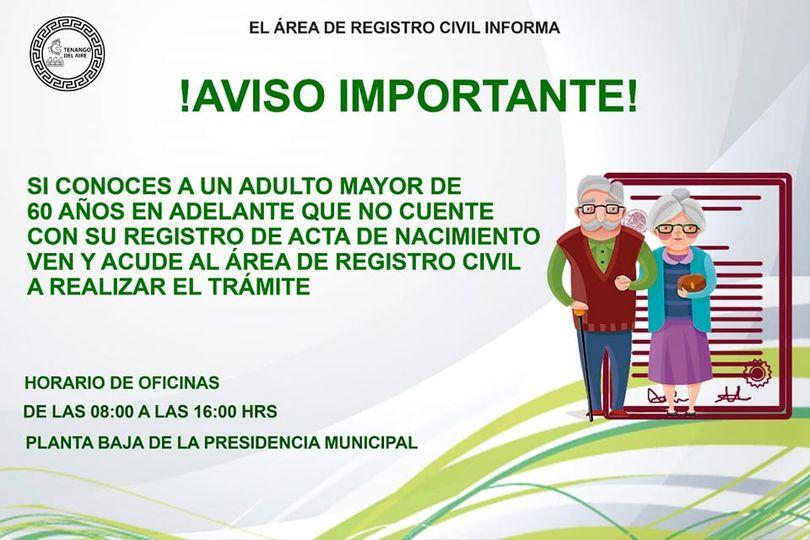 1667502508 El Area de Registro Civil informa a la comunidad de