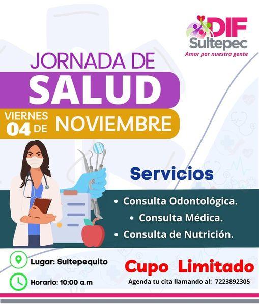 1667512745 JORNADA DE SALUD en SULTEPEQUITO