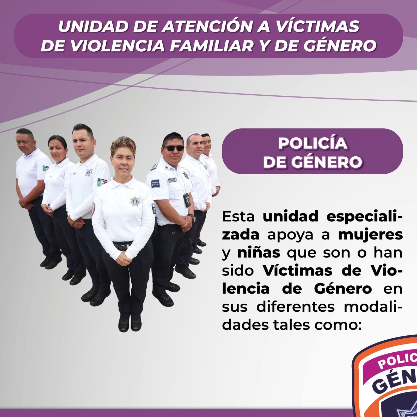 1667675861 ¿Sabias que Nuestra Policia de Genero cuenta con una unidad