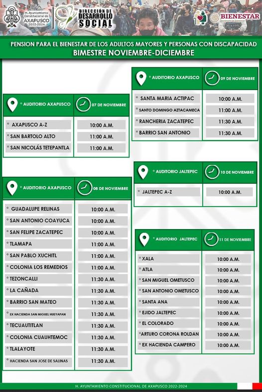 1667681465 La Direccion de DesarrolloSocial del H Ayuntamiento Axapusco te Informa