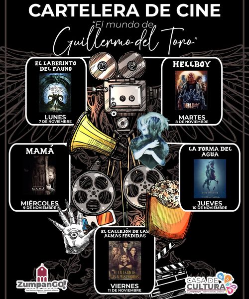 1667777790 ZumpanGO presenta Cartelera de Cine El mundo de Guillermo del