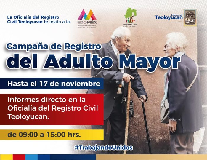 1667841450 Campana de Registro del Adulto Mayor Si conoces a una