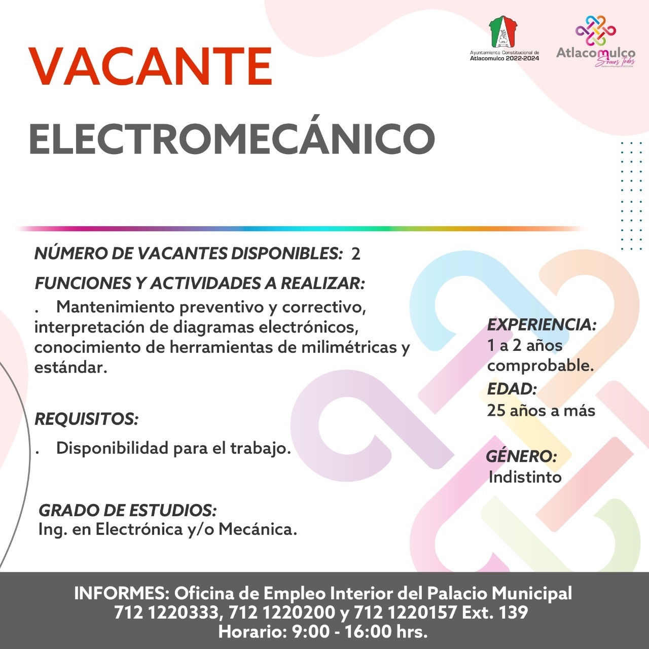 1667843886 492 ¡Te compartimos las vacantes de empleo correspondientes a esta semana