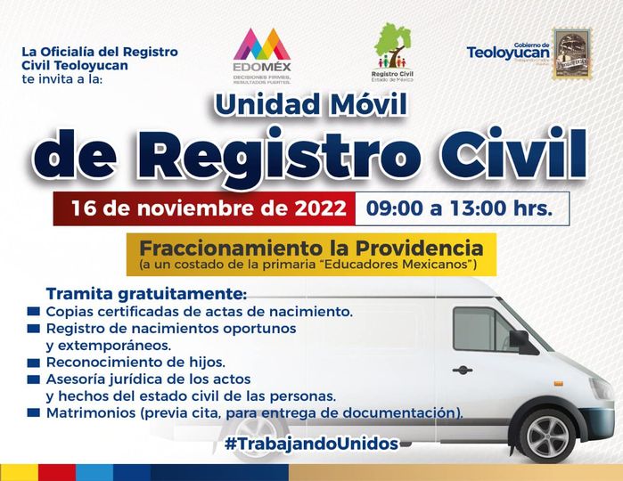 1667848805 Unidad Movil de Registro Civil TrabajandoUnidos