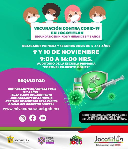 1667909161 Jornada de vacunacion para ninos de 5 y 6 anos